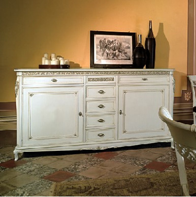 Étagère basse de côté Armoire Placard Étagère Salle de séjour Bois Armoires Design Commode Buffet