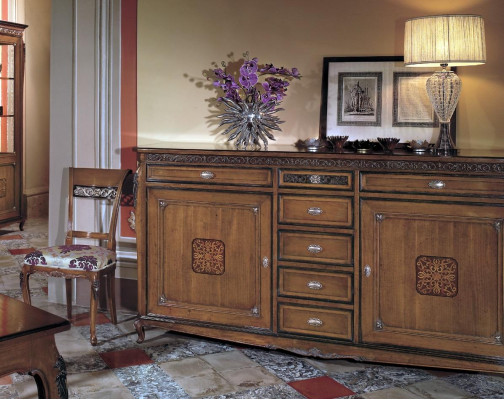 Meuble bas de côté Armoire Étagère de salon Armoire de luxe Designer Commode Buffet neuf