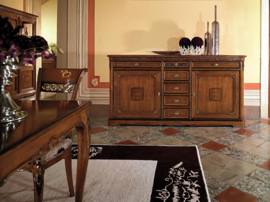 Coffret de luxe Commode Buffet Style antique Commodes de luxe italiennes Meuble de luxe Buffet