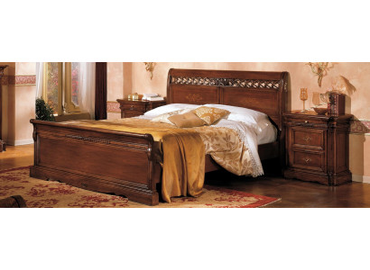 Table de chevet Armoire en bois massif Meuble de lit Double mobilier Chambre Italie 3 pièces