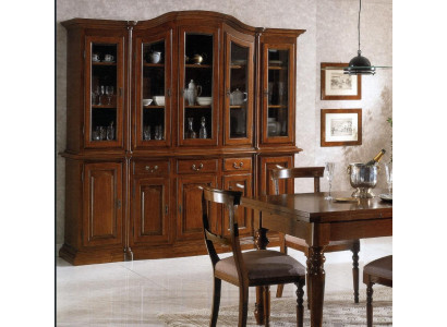 Mobilier classique Étagères Armoires Vitrines Vitrine xxl Armoire vitrée Buffet en bois