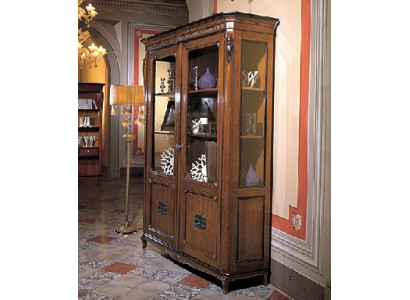 Meubles classiques Meubles italiens Bois Marron Vitrine Chic Vitrine