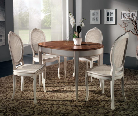 Table à manger Mobilier Chaises Fauteuil Groupe de meubles Ensemble complet de 5 pièces.