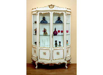 Vitrine vitrine Armoires baroques Mobilier italien Vitrines Vitrines en verre