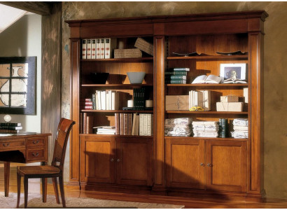 Étagère Armoire en bois massif Armoire de classement Armoire de bureau Étagères Armoire Bibliothèque Solide