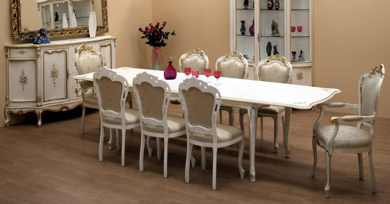 Ensemble classique 2x chaises accoudoirs 6x chaises chaise suite salle à manger Groupe neuf
