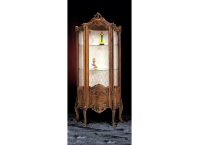 Vitrine Mobilier de salon Buffet en bois massif Vitrines Armoire en verre Bois massif