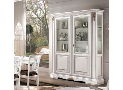 Vitrines Salon Armoires Blanches Buffet Vitrine Lumineux Blanc Armoire Classique
