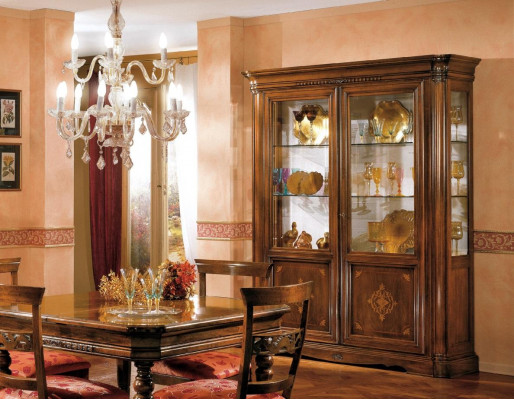 Vitrine 2 portes Armoire Vitrines Meubles armoires de salon Armoires de conception Mobilier en verre neuf