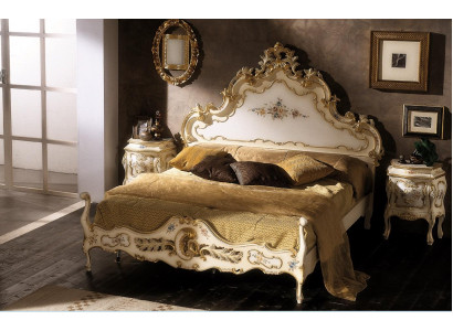Chambre Lit Blanc Bois Luxe Vaccari cav giovanni Bois massif neuf