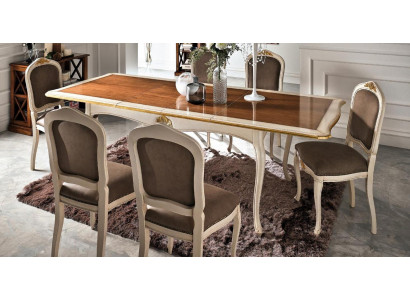 Style de table de salle à manger baroque antique Table en bois massif Tables de design classique Italie