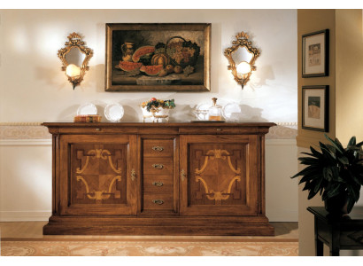 Meuble de luxe en bois italien Buffet Commode Style baroque Buffet en bois massif