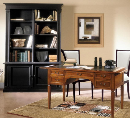 Séparateur d'étagères Étagères Buffet Vitrine en bois Meubles de luxe italiens Massif