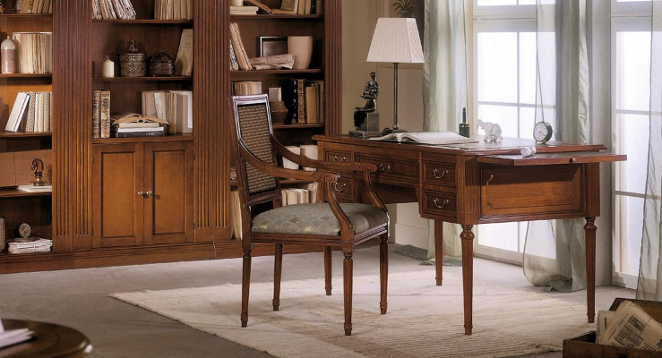 Table Bureau Secrétaire Secrétaires Meubles Italiens Ensemble Chaise de Bureau 2 pièces