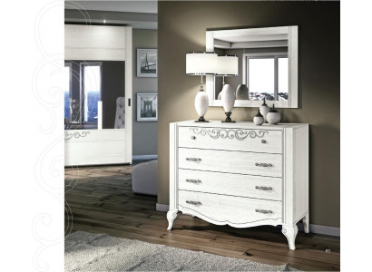 Luxueux ensemble de 2 pièces. Commode Groupe miroir Console en bois Commodes Armoire Moderne neuf