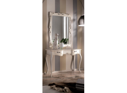 Coiffeuse table de toilette table de maquillage Commode avec miroir Étagères Consoles neuf