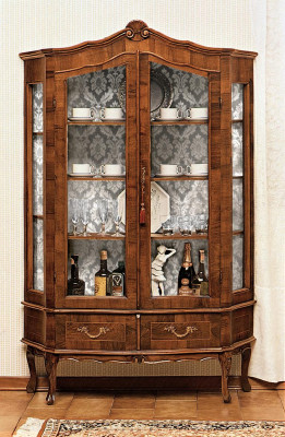 Buffet Étagère Armoire Vitrine Vitrines Meubles Italiens Nouveau Cabinet en Verre