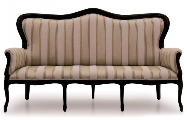 Conception canapé trois places Canapé Rembourrage Sofa Art Déco Canapés Trois Places Meubles de Chambre Siège Marron