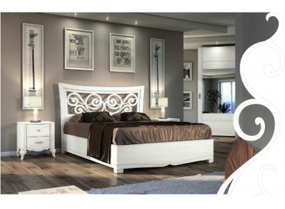 Cadre de lit Lit Lit double Lits Rembourrage Bois Lit double design Cadre de lit blanc
