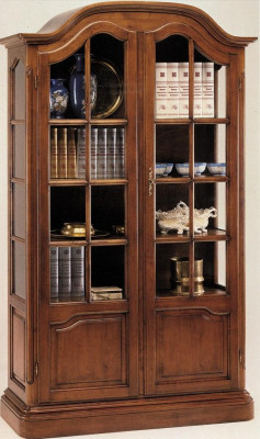 Meuble de salon Buffet en bois massif Buffet en verre Vaccari cav giovanni Glass nouveau