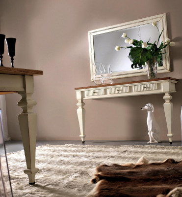 Design Consoles Coiffeuse Table de cosmétiques Miroir Commode Tables de coiffure 2 pièces.