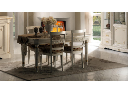 Chaises Chaise Bois Luxe Siège Ensemble 4x Fauteuil Chaise de salle à manger Salle à manger