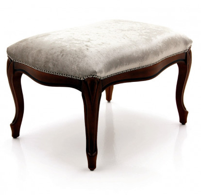 Siège ottoman Chaise rembourrée Pufa Bleu nouveau Design Tabouret rembourré Repose-pieds