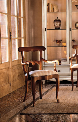 Chaise rembourrée avec accoudoir fauteuil de luxe chaises de salle à manger de salon chaise de salle à manger