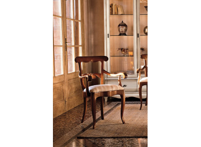 Chaise rembourrée avec accoudoir fauteuil de luxe chaises de salle à manger de salon chaise de salle à manger