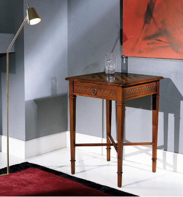 Table d'appoint Table de chevet Damier Meubles Table basse Table de canapé Table en bois Table