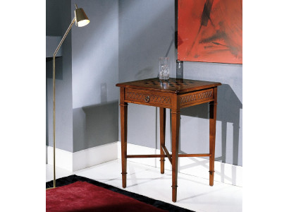 Table d'appoint Table de chevet Damier Meubles Table basse Table de canapé Table en bois Table