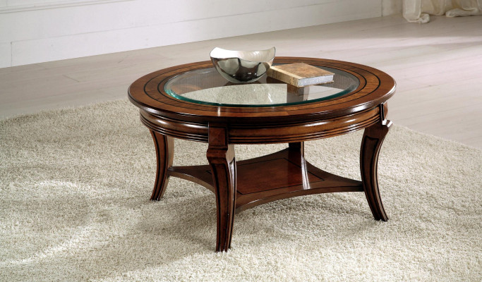 Table basse Table ronde Bois Meubles italiens Tables rondes Tables basses nouveau