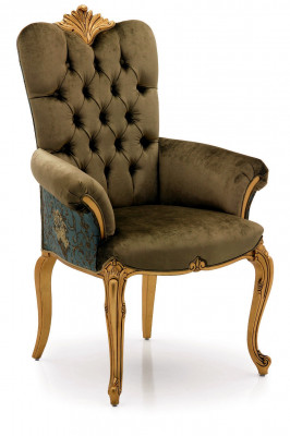 Chaise avec accoudoir Chaise de salle à manger En bois Chaises de salle à manger Design Fauteuil d'art déco