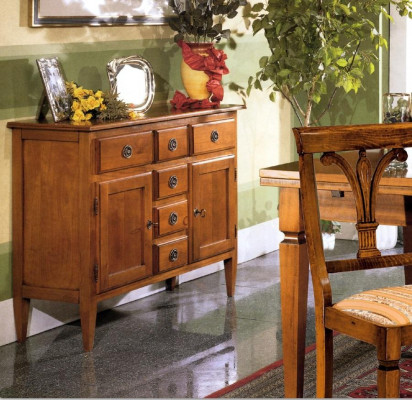 Commode Buffet Buffet Marron Bahuts Armoire Commodes Meubles Bois Massif