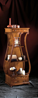 Vitrines Design Étagère Unité murale Salon Étagère murale Bois Vitrine Meubles Armoires