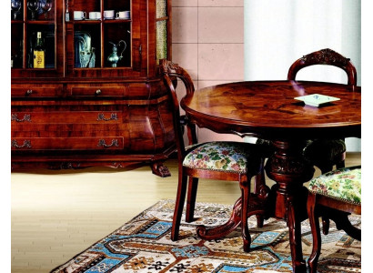 Table ronde Salle à manger Table de salle à manger Tables extensibles Bois de luxe Meubles italiens