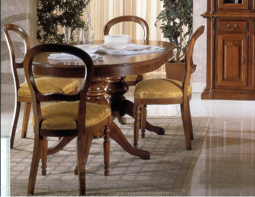 Table Table en bois Baroque Rococo Salle à manger Royal Table à manger Classique r.