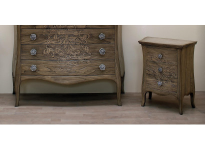 Table de chevet, armoire de nuit, armoire latérale, commode de nuit, armoire, baroque