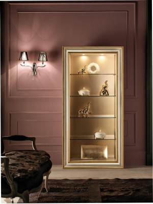 Vitrine Armoire en verre Vitrines Salon Vitrines Mobilier italien neuf