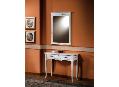 Tables consoles Table d'appoint Chambre en bois Miroir + Commode Console Tables de chevet