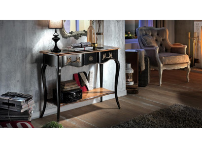 Table de console Consoles Tables Mobilier Console en bois Téléphone Serviteur Italien