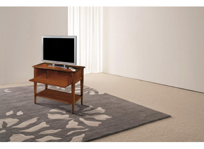Meuble TV Design Buffet télévision Commode basse Luxueux Armoire en bois marron Mobilier neuf