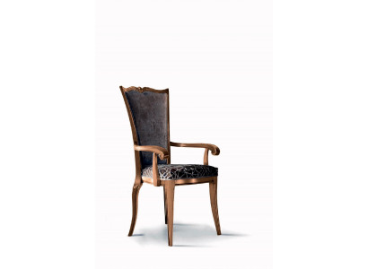 Chaise de salle à manger Art Déco accoudoir Chaises de salle à manger Conception Fauteuil-textile de luxe