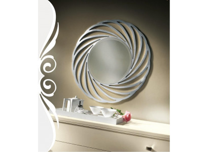 Miroir Miroir Accrocher Bois Moderne Miroir Mural Meubles Design Miroir 90x90 nouveau