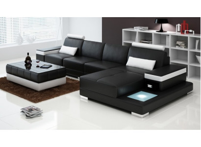 Canapé Canapé d'angle Mobilier Cuir Salon Paysage Suite Design Moderne Canapé