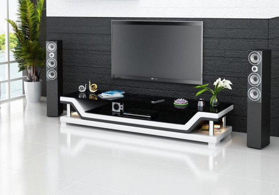 Meuble TV design Commode TV Buffet Bahut Commode Basse Armoire décorative de salon