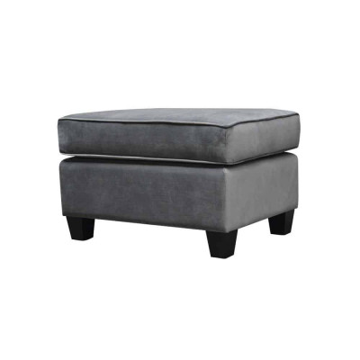 Tabouret Tabouret Pouf Pouf Repose-pieds Ottoman Velours 75x53m