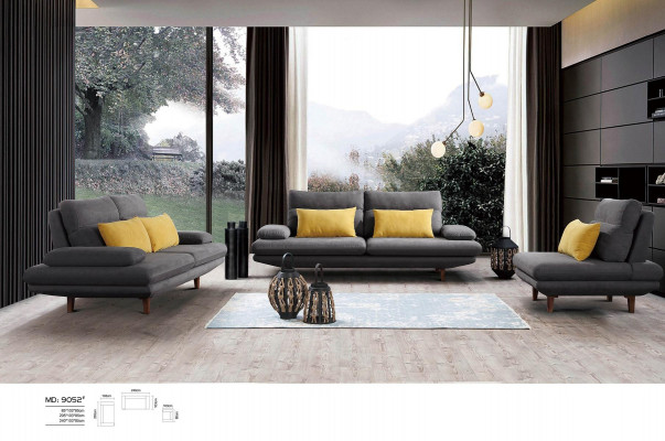 Canapé designer trois places Canapé 3 places Revêtement cuir Canapés Canapés grands Textile neuf