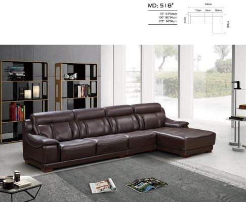 Upholstery Leather Couch Corner Sofa Seat Suite Living Room Landscape Sofas new.  Canapé d'angle en cuir rembourré, ensemble de sièges pour salon, paysage de canapés neufs.