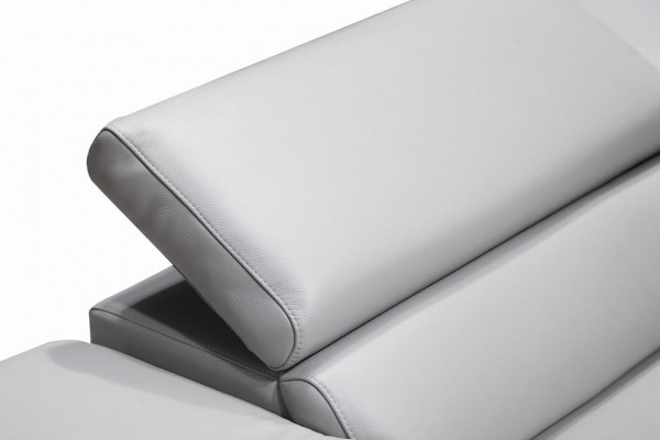 Canapé en cuir Canapé Canapé d'angle Suite d'angle Design Moderne 1530B